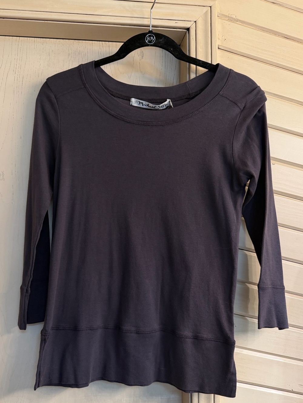 Michael Stars Kids Long Sleeve Tee in Charcoal